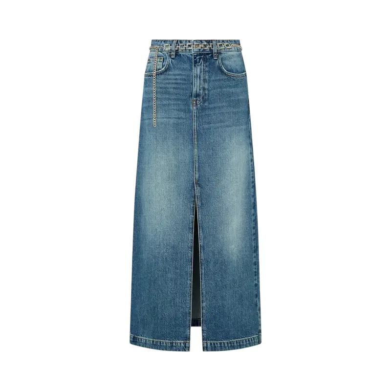 Gonna donna lunga denim