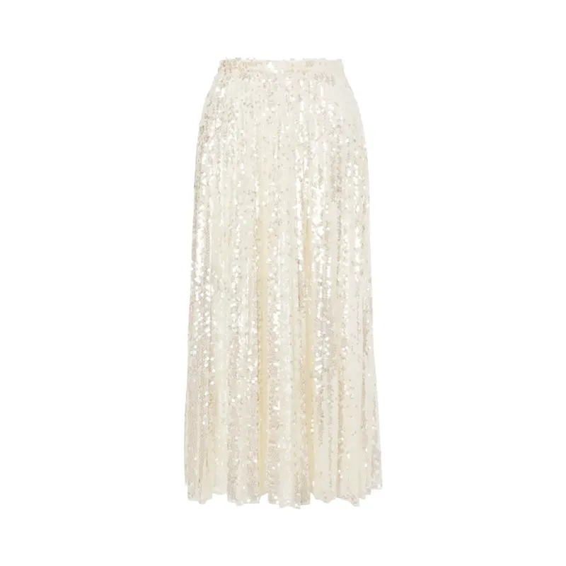 Gonna longuette in paillettes