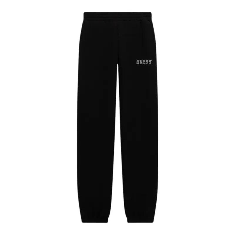 Guess Pantalone Modell Tuta con Logo Nero per Bambina