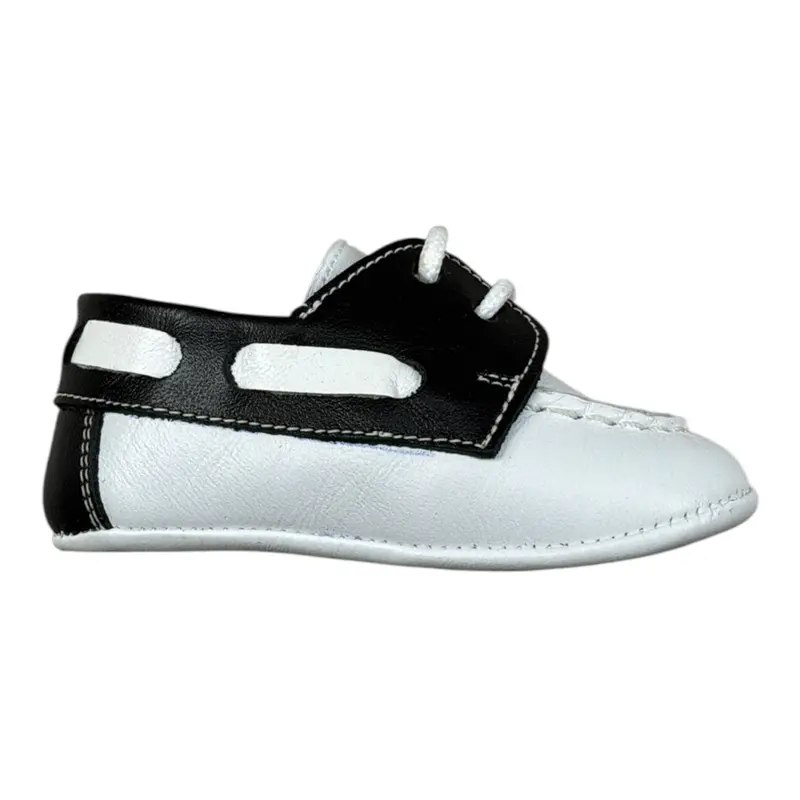 Indice Sneakers tinta unita con Lacci Bianco per Neonato