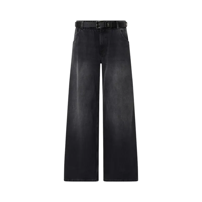 Jeans donna flare con cintura