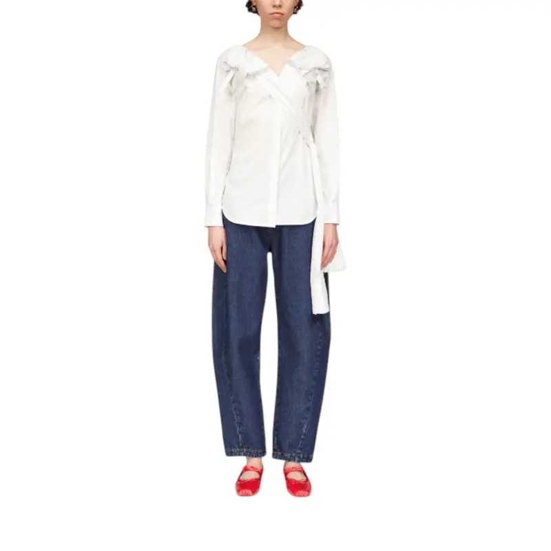 Jeans donna gamba larga