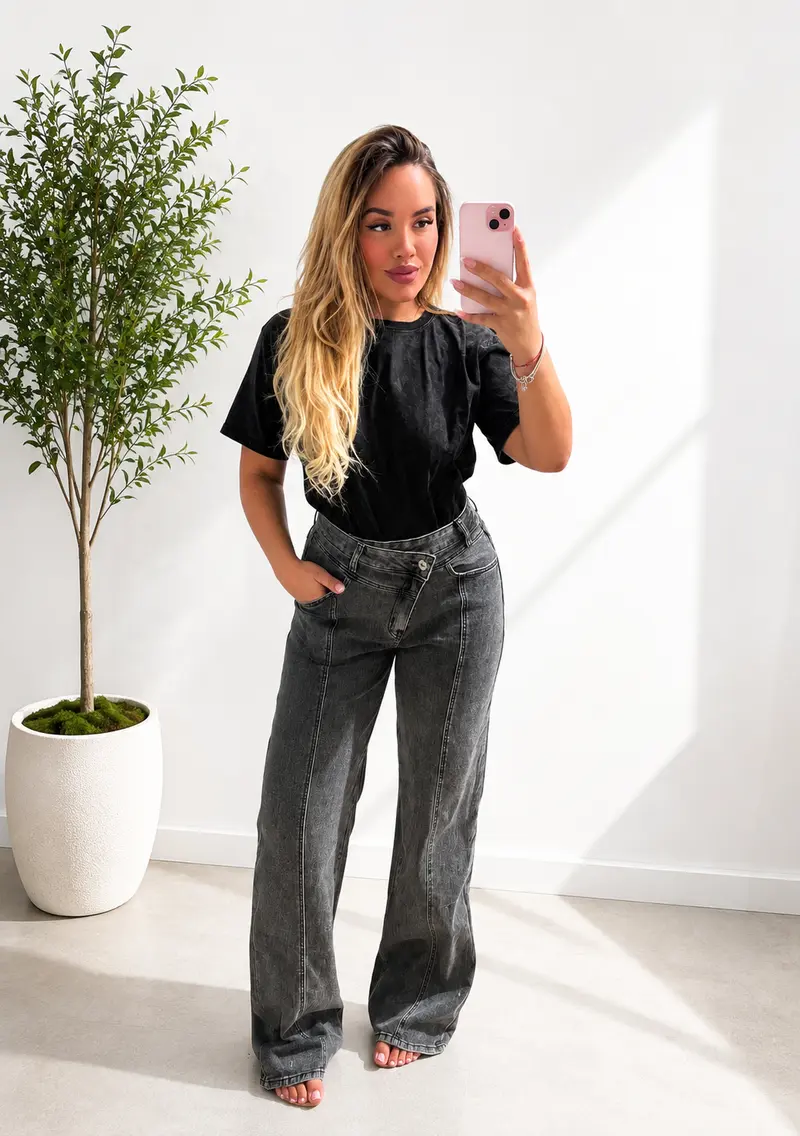 Jeans doppio bottone