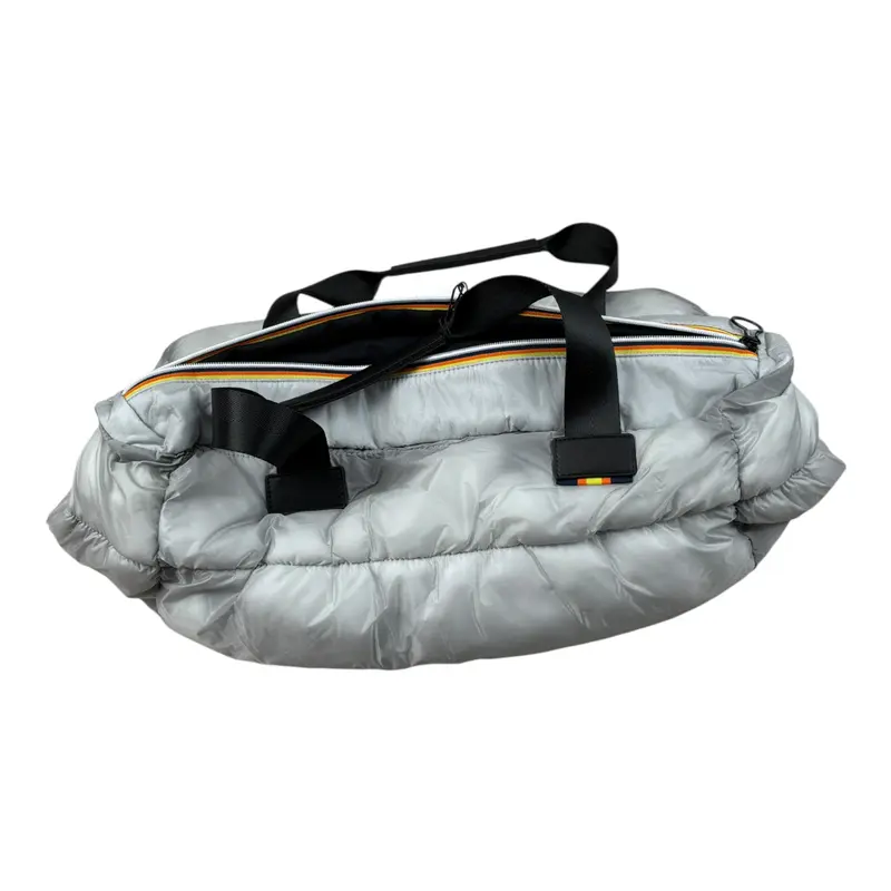 K-Way Borsa tinta unita con Logo Grigio per Bambina
