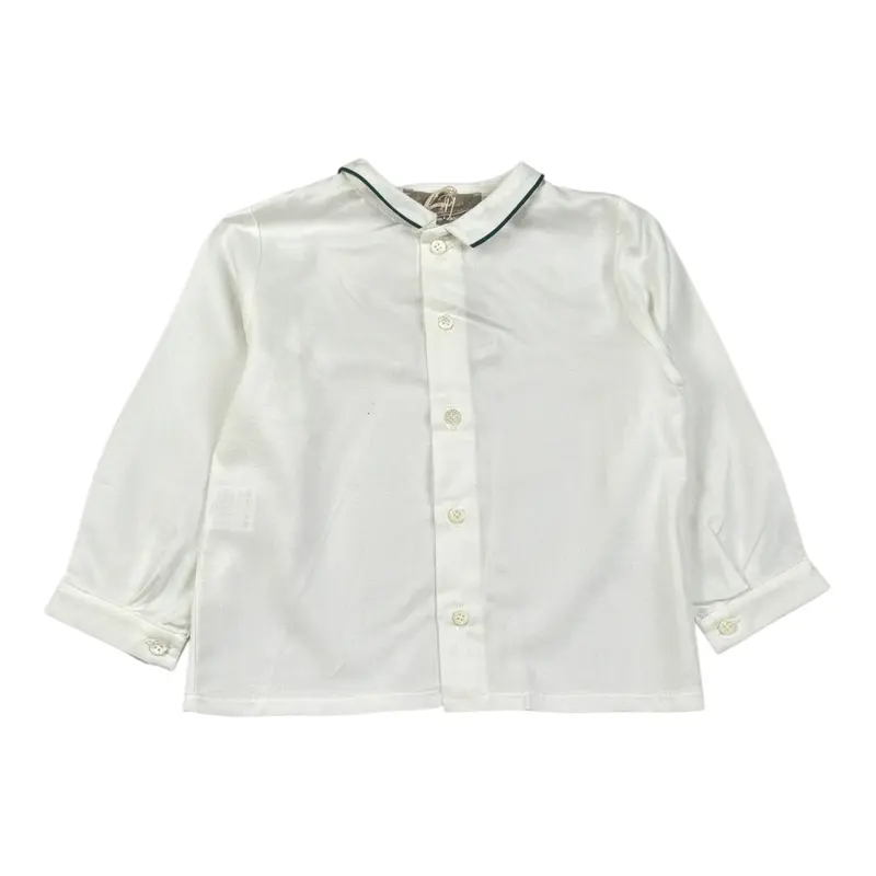 La Stupenderia Camicia tinta unita con Colletto Bianco per Neonato