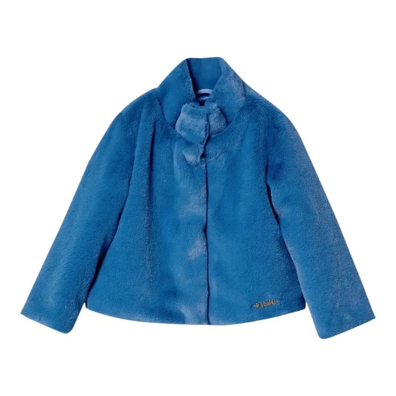 Liu Jo Pelliccia tinta unita Blu per Bambina