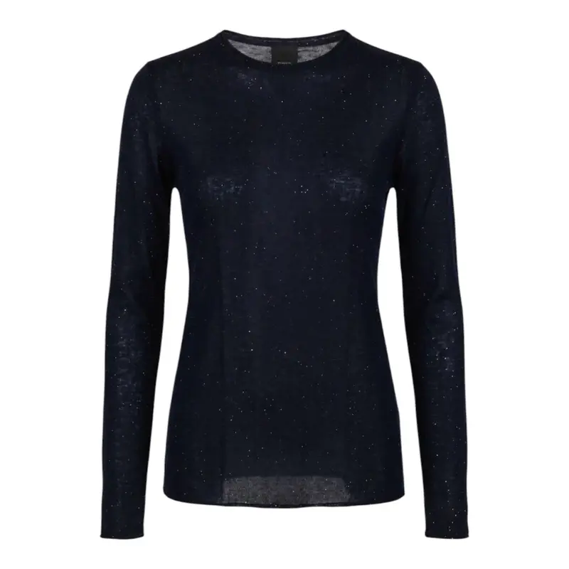 Maglia donna girocollo con paillettes