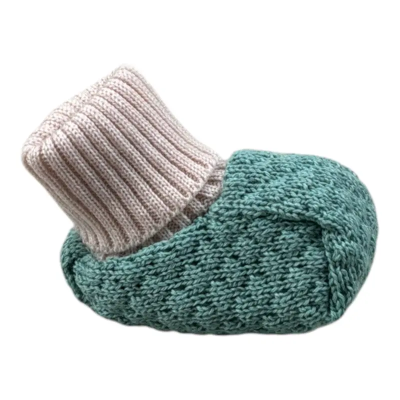 Marlu' Babbucce Bicolore Verde per Neonato