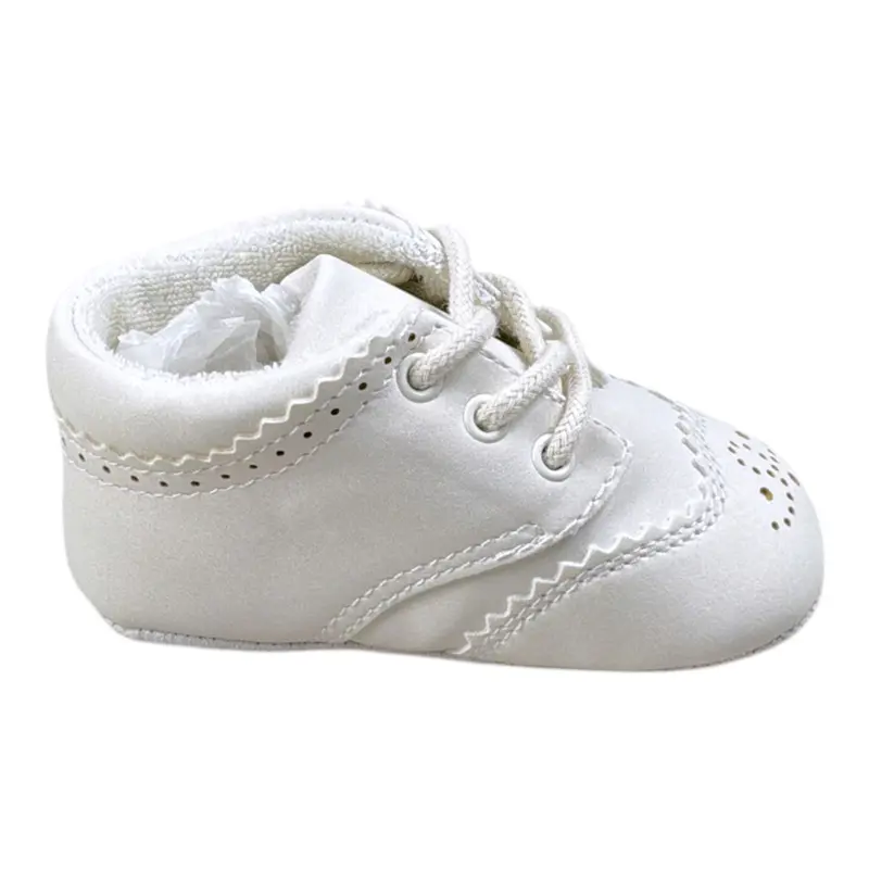 Mayoral Sneakers tinta unita con Lacci Panna per Neonato