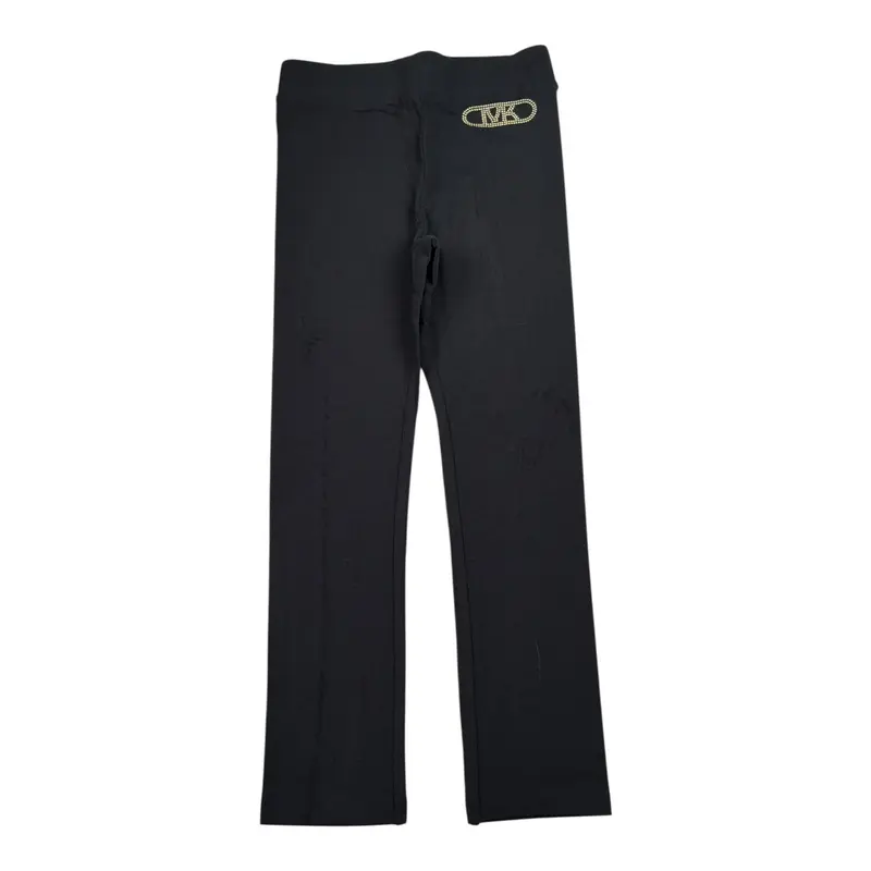 Michael Kors Leggins tinta unita con Logo Nero per Neonata