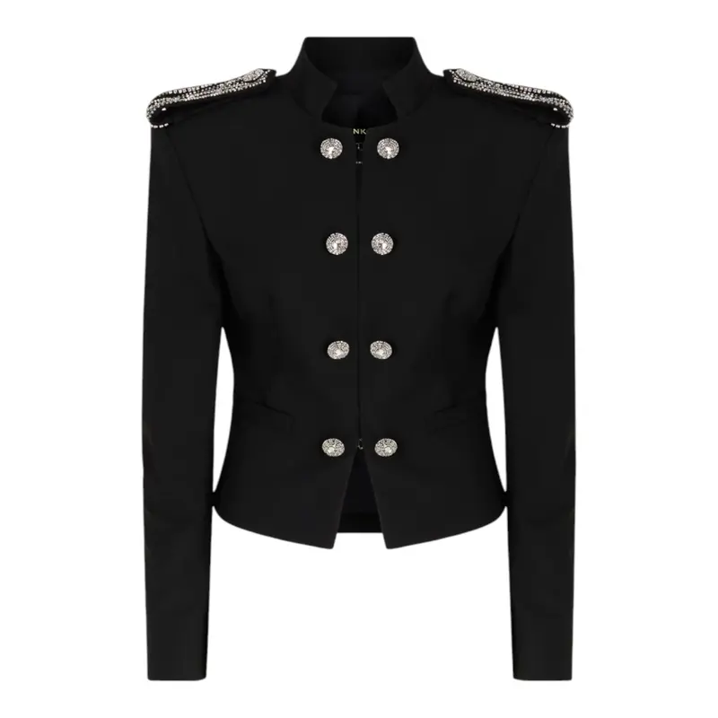 Mini giacca Donna stile cavallerizza con dettagli gioiello