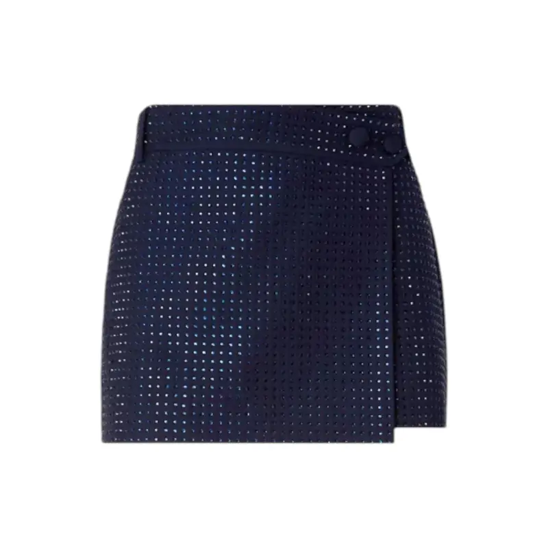 Minigonna Donna a portafoglio full strass