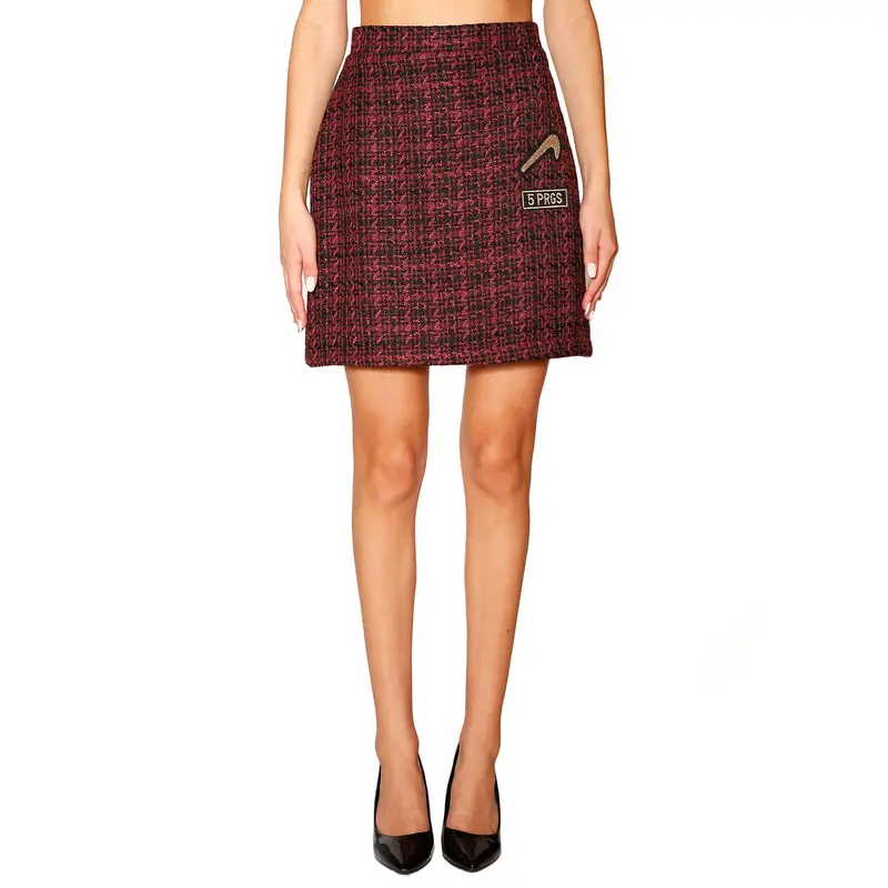 Minigonna donna in boucle