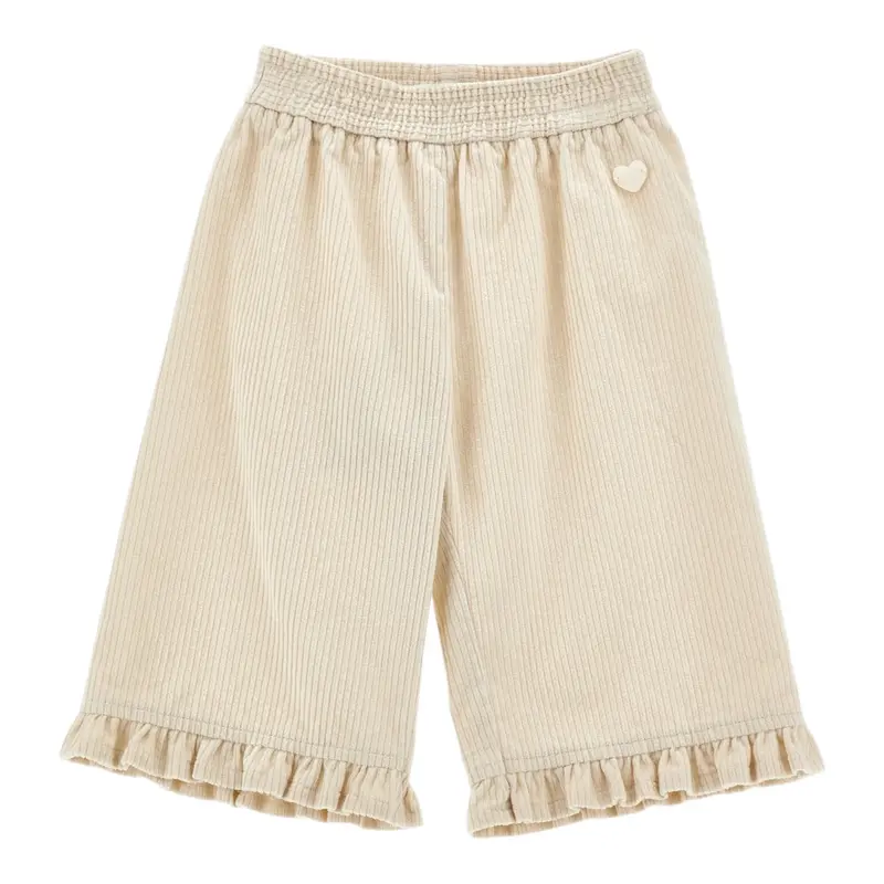 Monnalisa Pantalone tinta unita Modello Palazzo Beige per Neonata