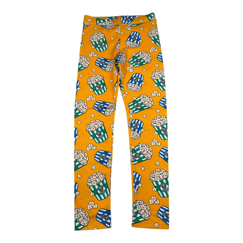 Moschino Leggins tinta unita con Stampa Ocra per Bambina
