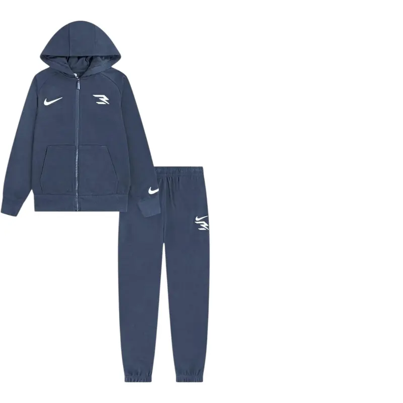 Nike Completo 2 Pezzi Felpa-Pantalone Blu per Bambino