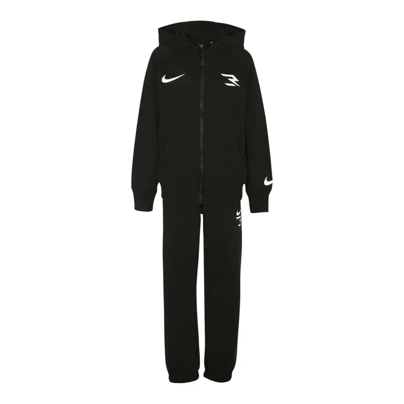 Nike Completo 2 Pezzi Felpa-Pantalone Nero per Bambino