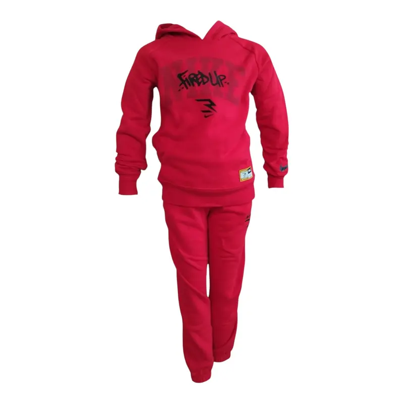 Nike Completo 2 Pezzi Felpa-Pantalone Rosso per Bambino