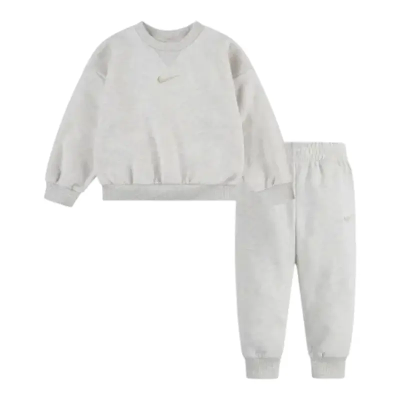 Nike Completo 2 Pezzi Felpa-Pantalone tinta unita Beige per Neonata