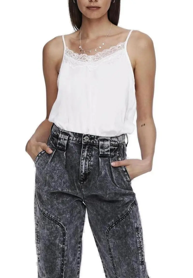 Only Canotta Donna Only 15233143 white  Bianco