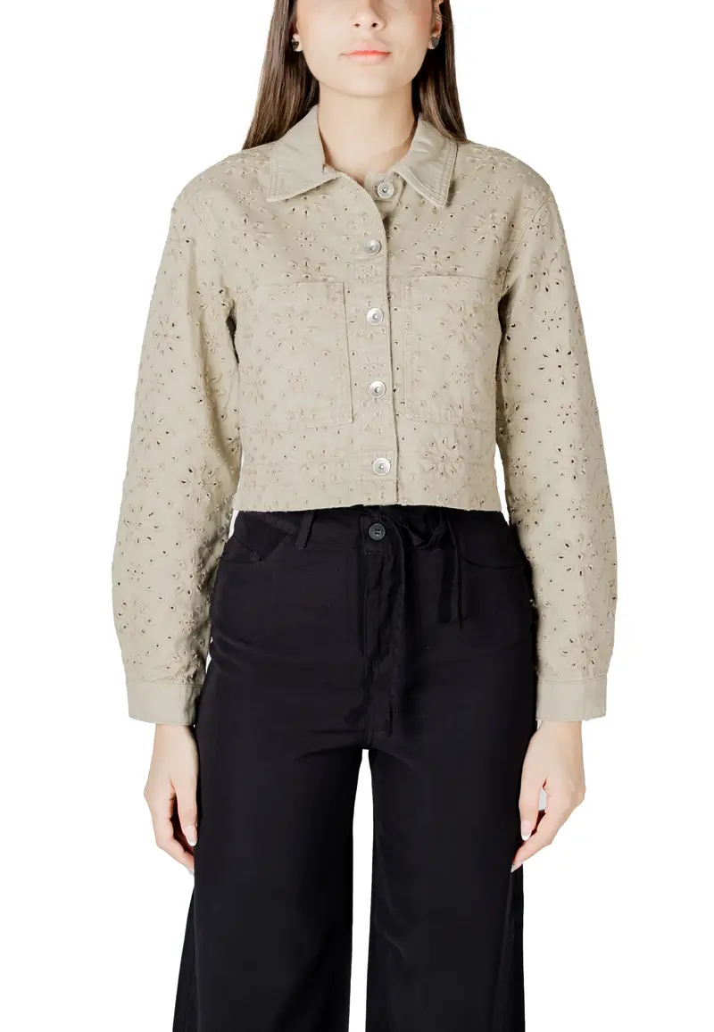Only Giubbotto Donna Only 15338055 beige