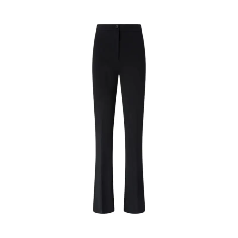 Pantaloni donna flared in punto stoffa