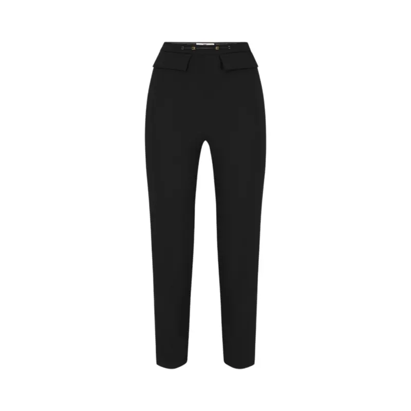 Pantaloni donna in doppio crêpe stretch