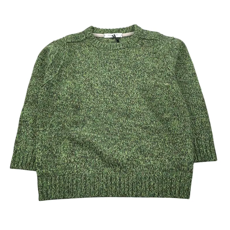 Paolo Pecora Maglia Girocollo tinta unita Verde per Bambino