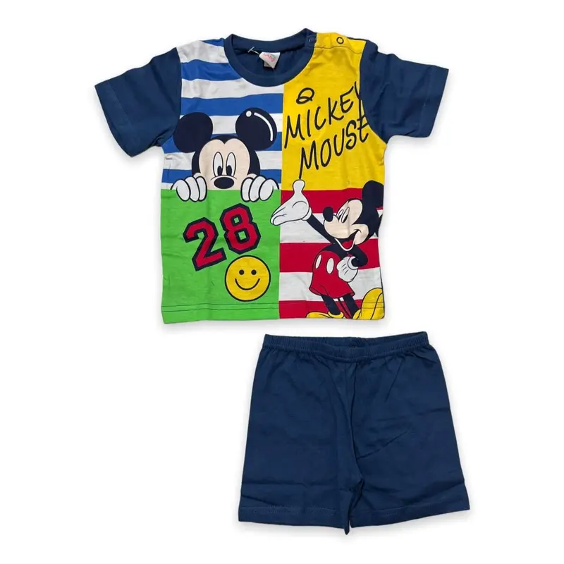 Pigiama 100% Cotone Disney Mickey Mouse
