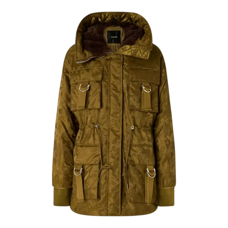 Piumino Donna in raso tecnico camouflage