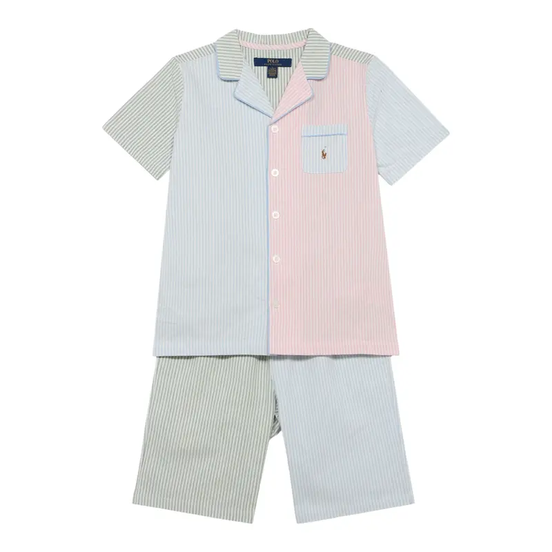Ralph Lauren Completo 2 Pezzi Camicia-Bermuda Multicolor per Bambino