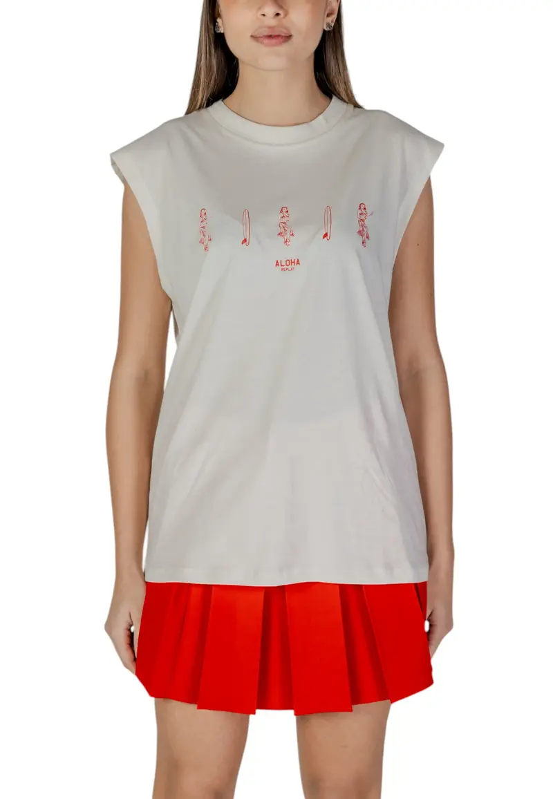 Replay Canotta Donna Replay W3409C.000.20994 white  Bianco