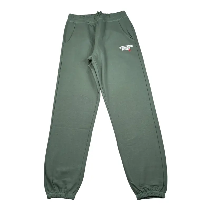 Replay Pantalone Tuta tinta unita Verde per Bambino