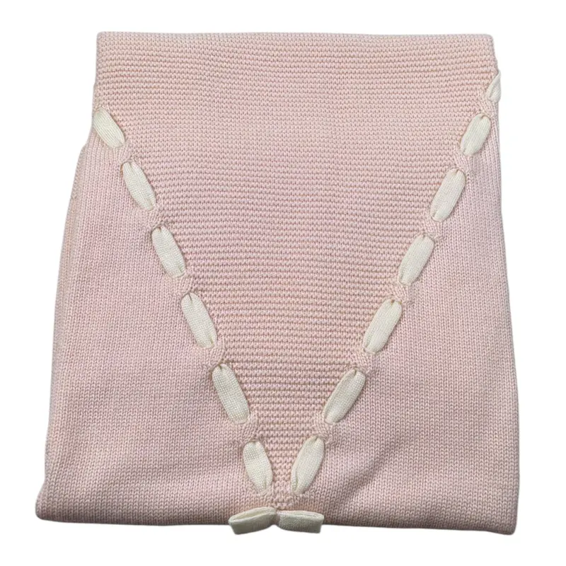 Scaldacuore Coperta tinta unita Rosa per Neonata