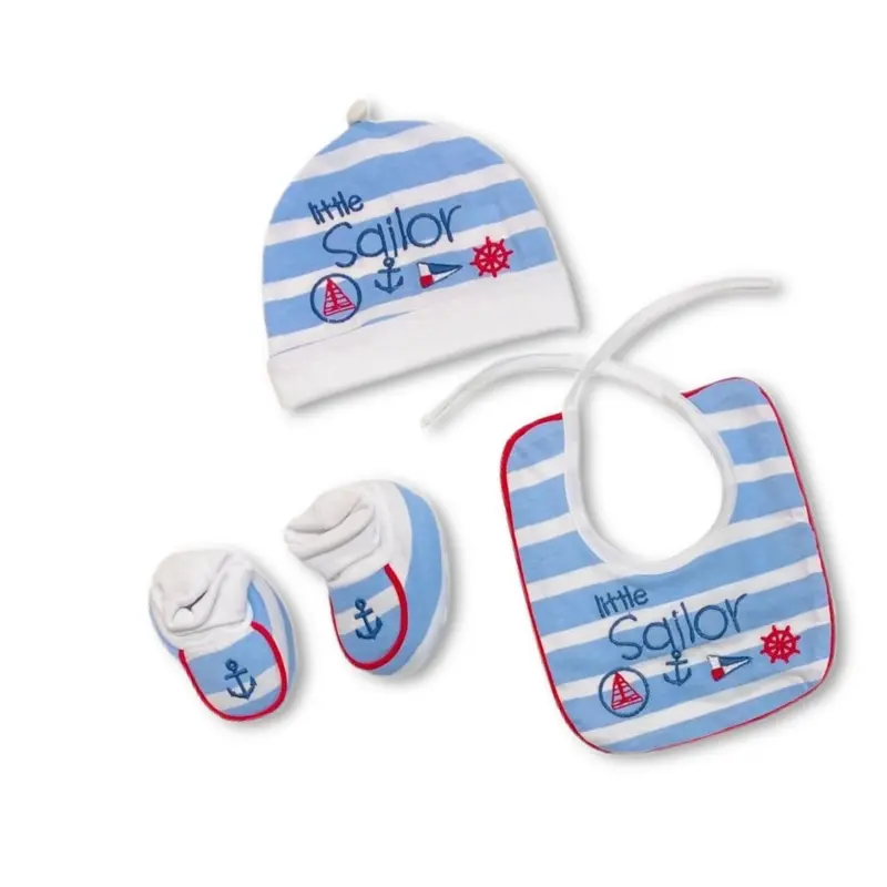 Set Cappello+scarpe+bavetta Bidibimbo 0/3 Mesi