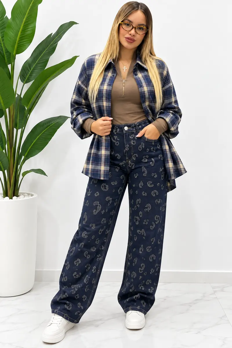 STRAIGHT FIT LEOPARDATO