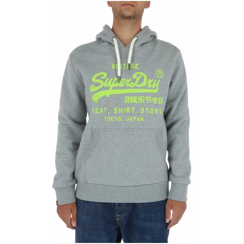 Superdry Felpa Uomo Superdry M2013391A grey  Grigio