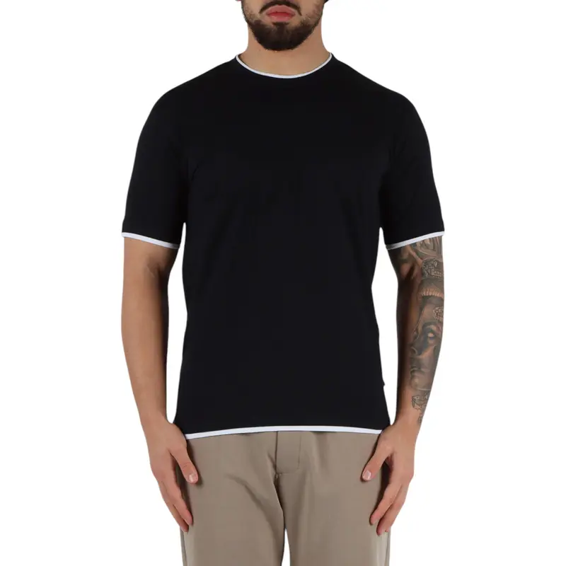 T-shirt Uomo Profili a Contrasto QB24