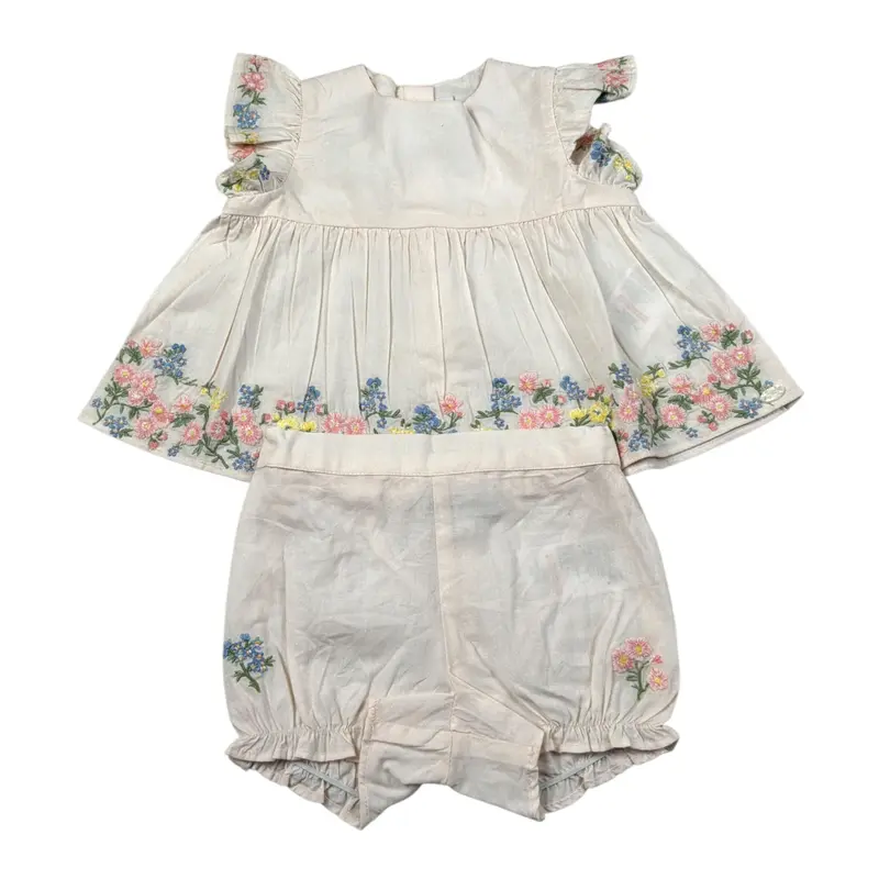 Tartine Et Chocolat Completo 2 Pezzi Camicia-Culotte Rosa per Neonata
