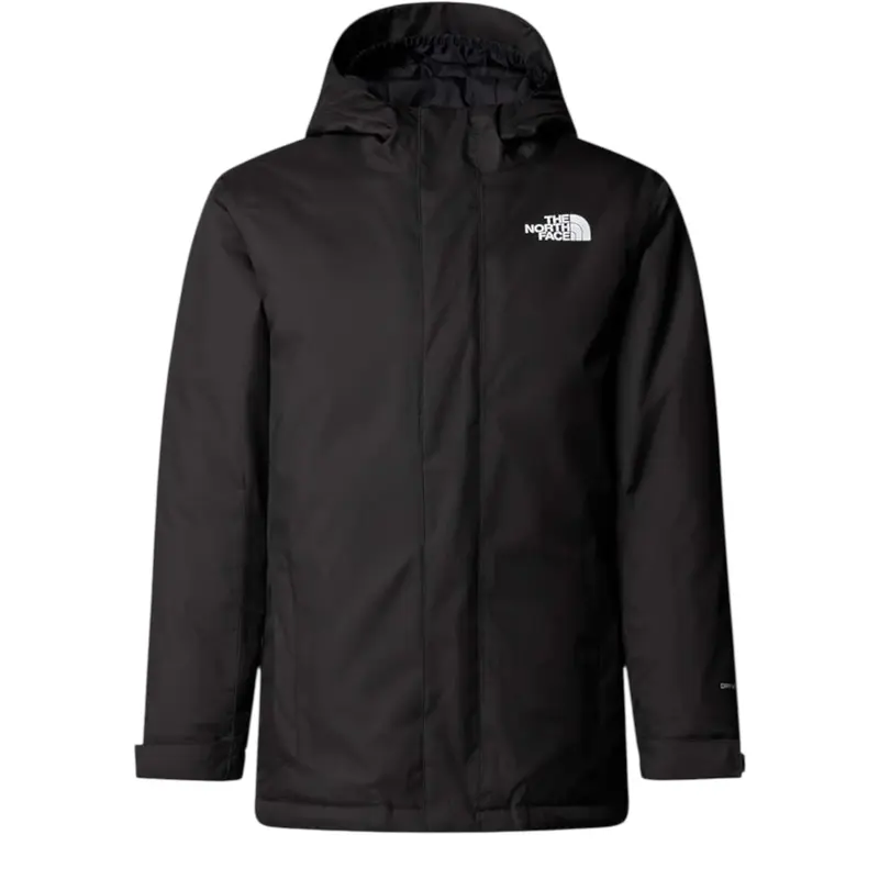 The North Face Giubbino tinta unita con Zip E Cappuccio Nero per Bambino