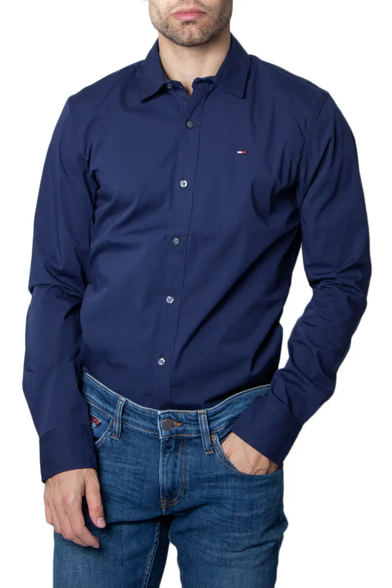 Tommy Hilfiger Camicia Uomo Tommy Hilfiger DM0DM04405 blue