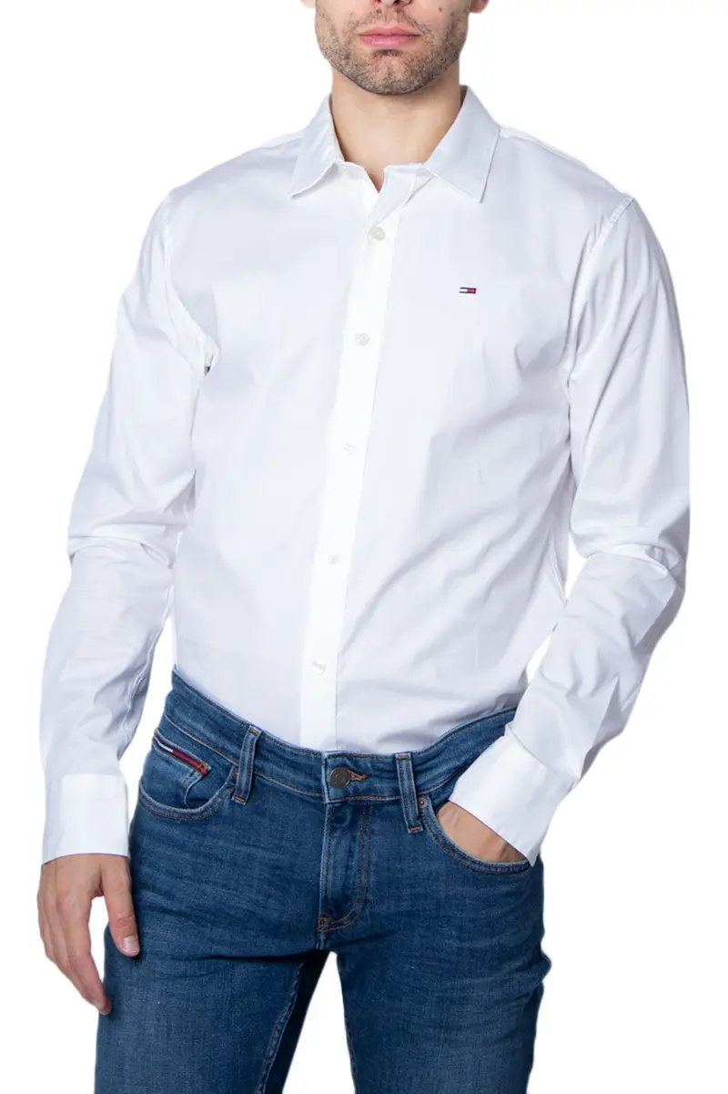 Tommy Hilfiger Camicia Uomo Tommy Hilfiger DM0DM04405 white Bianco