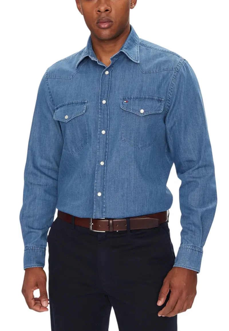 Tommy Hilfiger Camicia Uomo Tommy Hilfiger MW0MW39429 light blue light blue