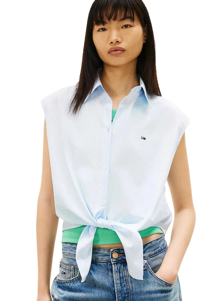 Tommy Hilfiger Jeans Camicia Donna Tommy Hilfiger Jeans DW0DW22212 light blue light blue