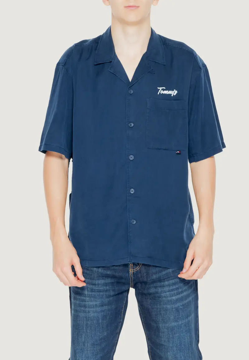 Tommy Hilfiger Jeans Camicia Uomo Tommy Hilfiger Jeans DM0DM18945 blue Blu