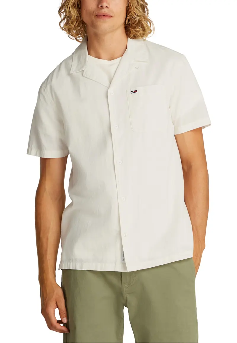 Tommy Hilfiger Jeans Camicia Uomo Tommy Hilfiger Jeans DM0DM20895 white