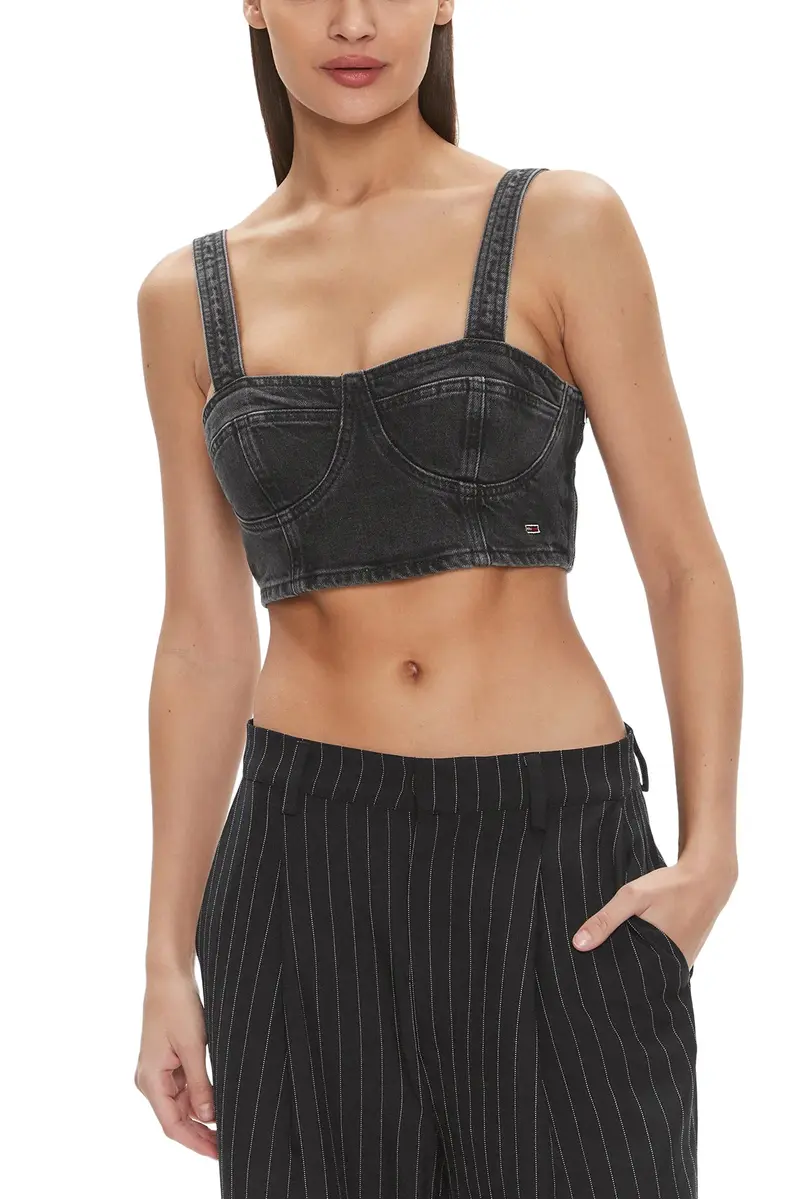 Tommy Hilfiger Jeans Top Donna Tommy Hilfiger Jeans DW0DW17699 black  Nero