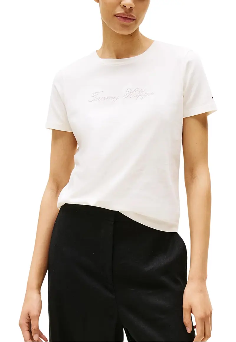 Tommy Hilfiger T-Shirt Donna Tommy Hilfiger WW0WW47210 white white