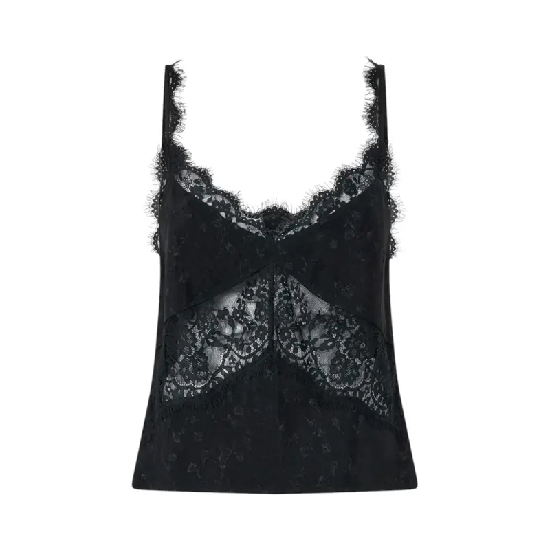 Top donna lingerie con pizzo