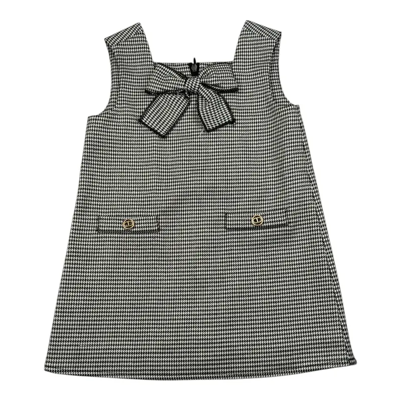 Twinset Abito tinta unita con Microfantasia Bianco per Neonata